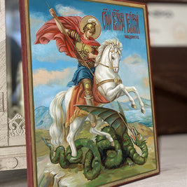 Icon of Saint George - Handcrafted