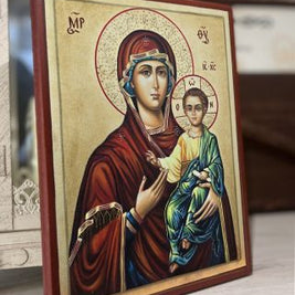 Икона на Дева Мария с Иисус Христос - Православна икона от Ikonata.bg