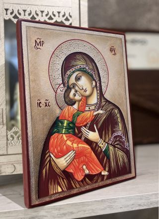 Икона на Дева Мария с Младенеца - Православна икона от Ikonata.bg
