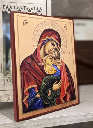 Икона на Дева Мария с Младенеца Иисус Христос - Православна икона от Ikonata.bg