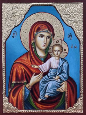 Икона на Св. Богородица с Младенеца - Одигитрия - Пътеводителка - Православна икона от Ikonata.bg