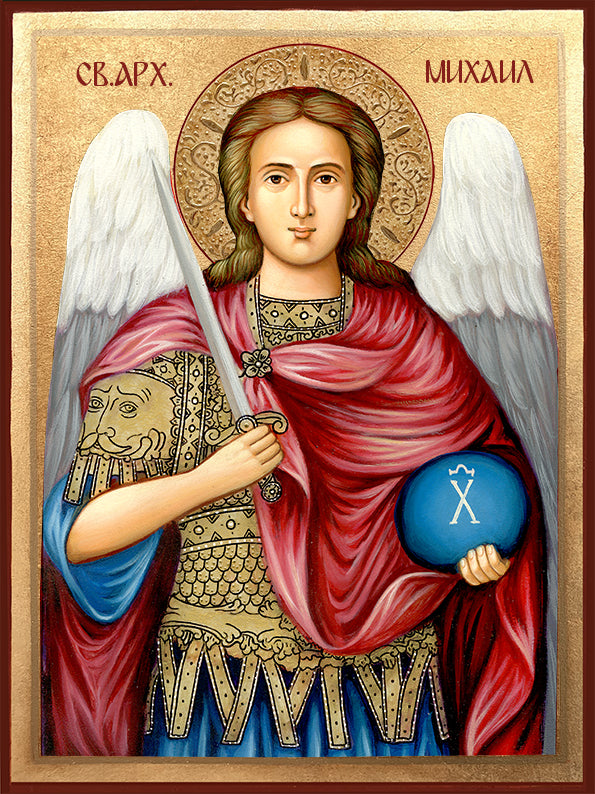 Икона на Св. Арх. Михаил - Декупаж – православни икони, икони с декупаж, ръчно изработени икони за дома и подарък