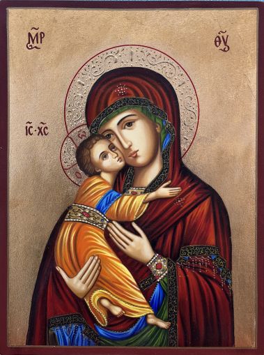 Икона на Пресвета Богородица с Младенеца - Умиление - Православна икона от Ikonata.bg