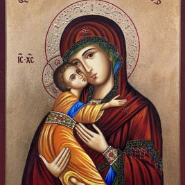 Икона на Пресвета Богородица с Младенеца - Умиление - Православна икона от Ikonata.bg