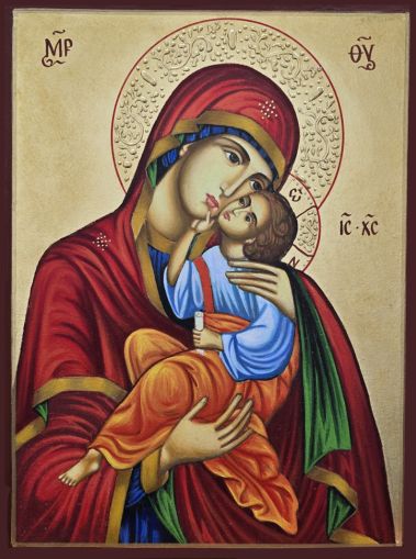 Икона на Света Богородица и Иисус Христос - Православна икона от Ikonata.bg
