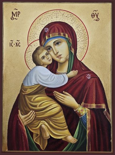 Икона на Света Богородица с Христос - Православна икона от Ikonata.bg