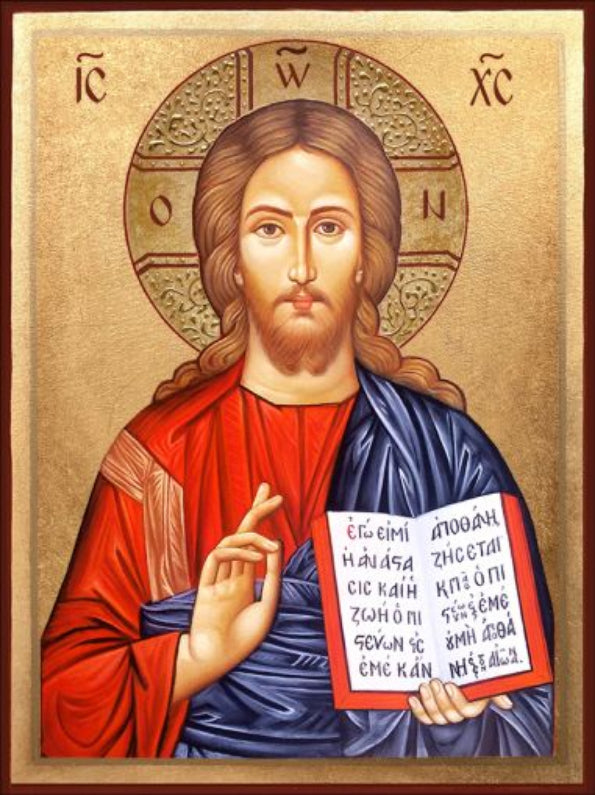 ikona-na-iisus-hristos-blagoslavyasht-rachno-izrabotena