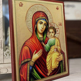 Икона на Св. Богородица (Иверска) Вратарница Портаитиса - декупаж