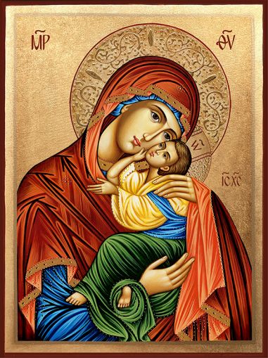 Икона на Дева Мария с Младенеца Иисус Христос