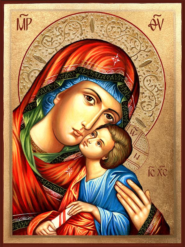 Икона на Света Богородица и Христос