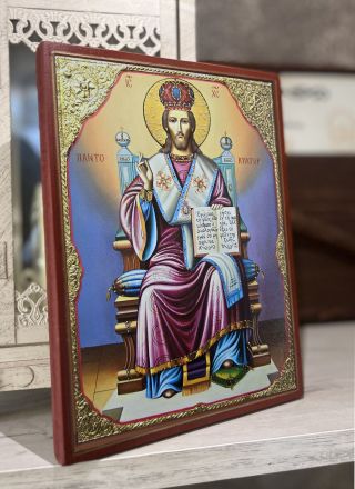 Репродукция на Иисус Христос - Велик Архиерей - Православна икона от Ikonata.bg