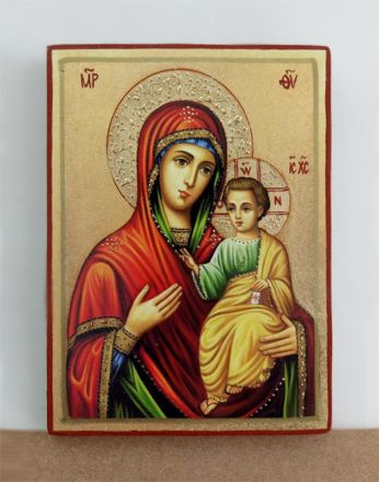 Икона на Св. Богородица (Иверска) Вратарница Портаитиса - декупаж