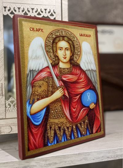 Икона на Св. Арх. Михаил - Декупаж