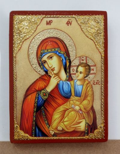 Икона на Св. Богородица Утешение - декупаж