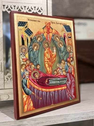 Икона  Успение на ПрСв. Богородица - ръчно изработена
