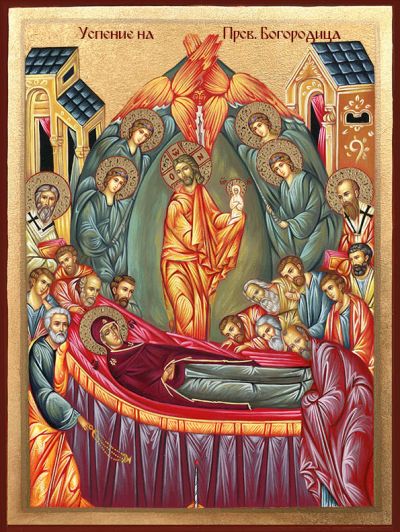 Икона  Успение на ПрСв. Богородица - ръчно изработена