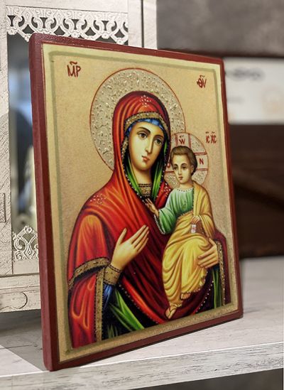 Икона на Св. Богородица (Иверска) Вратарница Портаитиса - декупаж