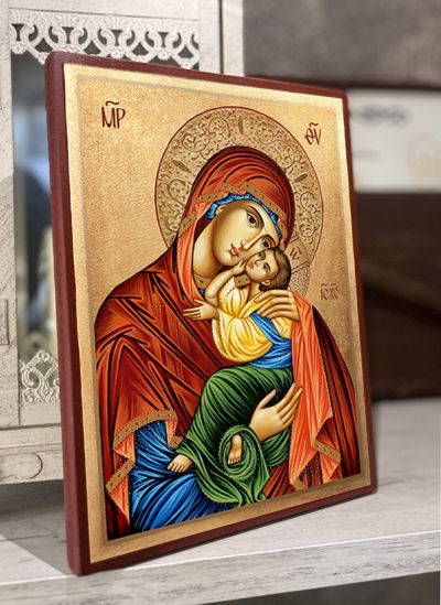 Икона на Дева Мария с Младенеца Иисус Христос 
